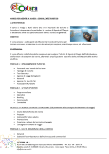 Corso di Agente di Viaggio