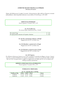 Tariffe pubblicita - Comune di San Nicola la Strada