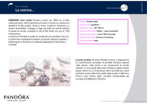 PANDORA franchising per sito