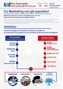Co-Marketing con gli espositori - Fiere Zootecniche Internazionali di