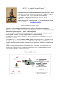 MOSTRA “La publicité recycle l`Histoire”