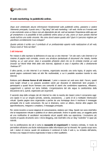 Il web marketing: la pubblicità online.