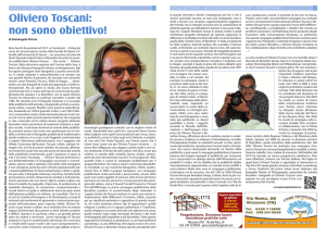 Oliviero Toscani: non sono obiettivo!