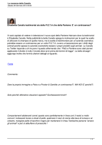 La coerenza della Canalis