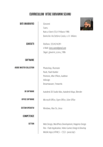 Curriculum vitae Giovanni Scanu - Boris Web Activity