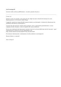 testi mongarli Incontri sulla scrittura pubblicitaria