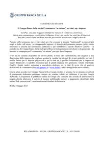 Leggi il comunicato - Gruppo Banca Sella
