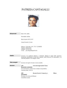 Curriculum vitae - Sviluppo Toscana