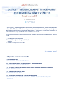 Agenda dei lavori