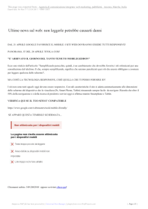 Ultime news sul web: non leggerle potrebbe causarti danni