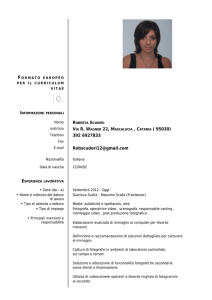 Curriculum Vitae - GAi - Giovani Artisti italiani