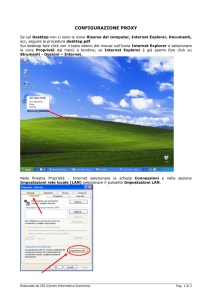 CONFIGURAZIONE PROXY
