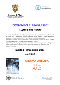 Centodieci è progresso