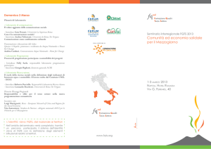 Programma web - Forum Terzo Settore