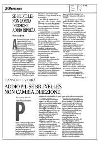 Se Bruxelles non cambia direzione, addio ripresa