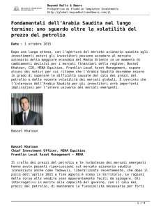 Fondamentali dell`Arabia Saudita nel lungo termine: uno sguardo
