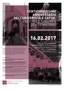 VENTICINQUESIMO ANNIVERSARIO DELLLUNIVERSITà A