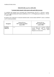 1 FARMACOVIGILANZA ESSAVEN GEL c.m. 1% + 0.8% GEL
