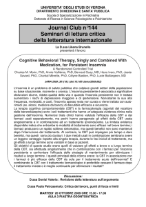 Journal Club n°144 Seminari di lettura critica della letteratura