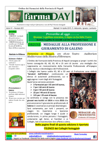 ordine: medaglie alla professione e giuramento di galeno