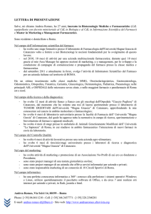 lettera di presentazione - Andrea Romeo