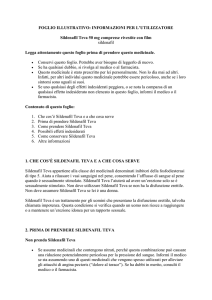 INFORMAZIONI PER L`UTILIZZATORE Sildenafil