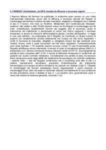 4. FARMACI: Antidiabetici, da AIFA risultati di efficacia e sicurezza