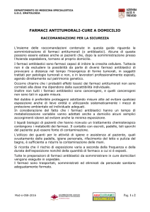 Farmaci Antitumorali - Cure a domicilio
