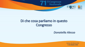 Di che cosa parliamo in questo congresso