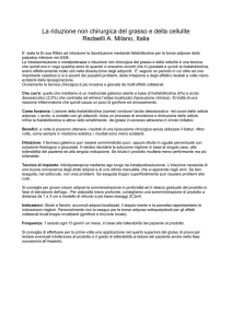 La riduzione non chirurgica del grasso e della cellulite Redaelli A