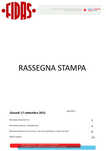 RASSEGNA STAMPA