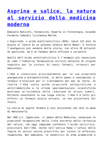 Asprina e salice, la natura al servizio della