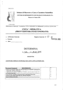 determina - irccs crob