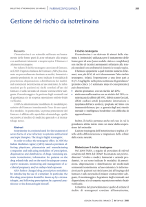 Gestione del rischio da isotretinoina