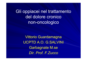 Gli i i l Gli i i l Gli oppiacei nel trattamento del