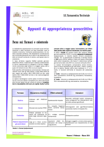 Focus su Farmaci e colesterolo