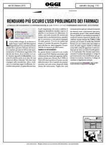 rendiamo più sicuro l`uso prolungato dei farmaci