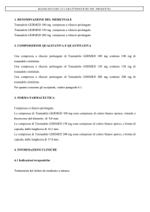 1. DENOMINAZIONE DEL MEDICINALE Tramadolo GERMED 100