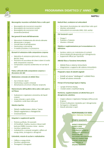 programma didattico 1° anno