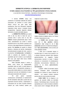 La dermatite atopica - Il dermatologo risponde