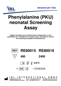 Phenylalanine (PKU) neonatal Screening Assay