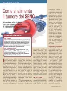 Come si alimenta il tumore del SENO