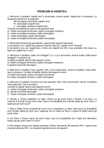 problemi di genetica - Portale di mateland