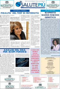 ANALISI DEL DNA PER SCOPI FORENSI