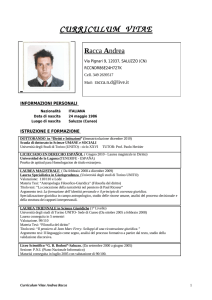 curriculum vitae - Università di Torino