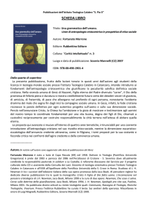scheda libro - Istituto Teologico Calabro