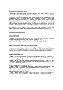 Curriculum breve di Gabriele Fattori Gabriele Fattori è docente di