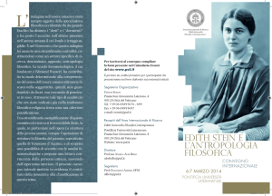edith stein e l`antropologia filosofica