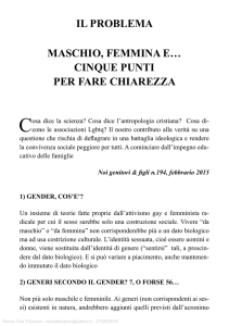 MASCHIO, FEMMINA E…