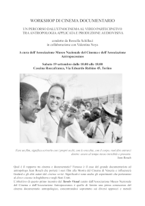 Scarica qui il programma del Workshop Cinema